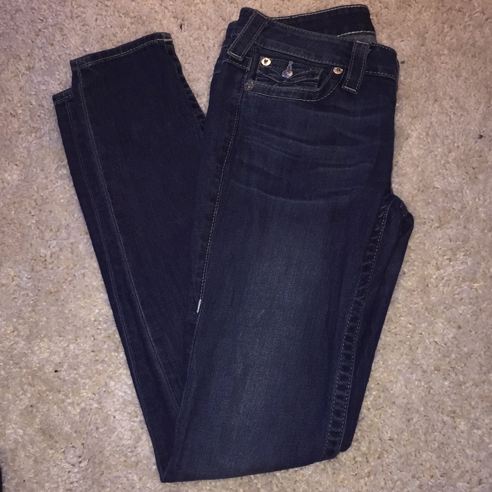 True Religion Flap Skinny Jeans